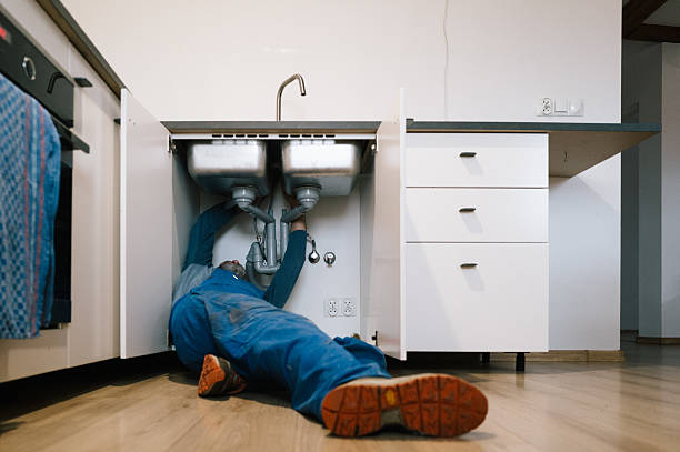 Professional Drain Cleaning technician working in Chichester, NY